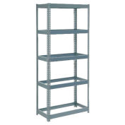 Boltless Extra Heavy Duty Shelving 36"W x 18"D x 72"H, 5 Shelves, No Deck