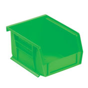 Akro-Mils Plastic Stacking Bin, 4-1/8"W x 5-3/8"D x 3"H, Green - Pkg Qty 24