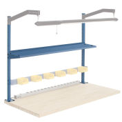 Global Industrial Upright Kit with 12"D Shelf, 72"W x 48"H - Blue