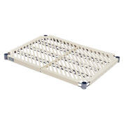 Nexel Vented Plastic Mat Shelf with Clips, 36"W x 24"D