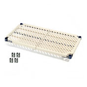 Nexel Vented Plastic Mat Shelf with Clips, 42"W x 24"D