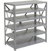 Open Style Steel Shelf With 6 Shelves, 36"Wx12"Dx39"H