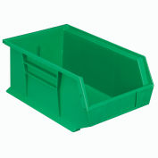 Quantum QUS241 Plastic Stackable Bin, 8-1/4 x 13-5/8 x 6 Green - Pkg Qty 12