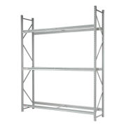 Truck Tire Rack 3 Tier Starter, Steel, Gray, 60"W x 24"D x 120"H