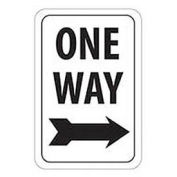 NMC TM23J Reflective Aluminum Sign, One Way Right Arrow, .080" Thick