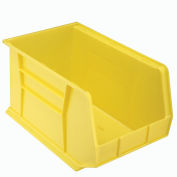 Akro-Mils 30260 Plastic Storage Stacking Hanging Akro Bin, 11"W x 18"D x 10"H, Yellow - Pkg Qty 6