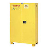 Flammable Cabinet FS45, with Legs, Self Close Double Door 45 Gallon, 43"W x 18"D x 69"H