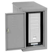 Computer Cabinet Side Car, Gray, 12-1/8"W x 22-1/2"D x 21-1/2"H