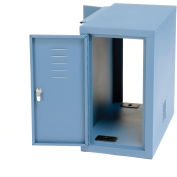 Computer Cabinet Side Car, Blue, 12-1/8"W x 22-1/2"D x 21-1/2"H