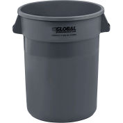 32 Gallon Garbage Can - Trash Container Gray
