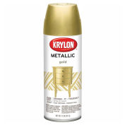 Krylon K01706007 Krylon Metallic Paint Gold Metallic - Pkg Qty 6