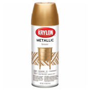 Krylon K02204007 Krylon Metallic Paint Brass Metallic - Pkg Qty 6
