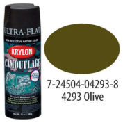 Krylon Camouflage With Fusion For Plastic Paint Olive Drab - Pkg Qty 6