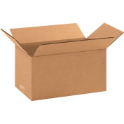 10" x 6" x 5" Cardboard Corrugated Boxes, 65 lbs Capacity, ECT-32 - Pkg Qty 25