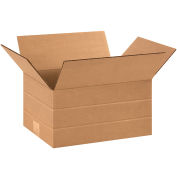 12" x 9" x 6" Multi-Depth Cardboard Corrugated Boxes - Pkg Qty 25
