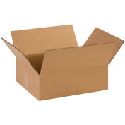 14" x 11" x 4-1/2" Flat Cardboard Corrugated Boxes - Pkg Qty 25