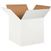 20" x 20" x 20" White Cardboard Corrugated Box - Pkg Qty 10