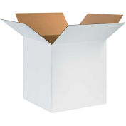 24" x 24" x 24" White Cardboard Corrugated Box - Pkg Qty 10