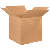 26" x 26" x 26" Multi-Depth Cardboard Corrugated Boxes - Pkg Qty 10