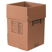 18" x 18" x 28" Cardboard Corrugated Dish Pack Boxes, Kraft