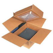Laptop Shipping System, 17" x 17" x 8", Kraft - Pkg Qty 5