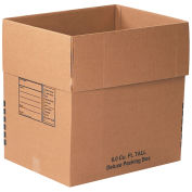 Deluxe Cardboard Corrugated Packing Boxes, 24" x 18" x 24", Kraft - Pkg Qty 10