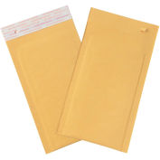 4"Wx8"L Self-Seal Bubble Mailer With Opening Tear Strip, Golden Kraft, 250 Pack