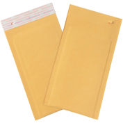 5"Wx10"L Self-Seal Bubble Mailer With Opening Tear Strip, Golden Kraft, 25 Pack
