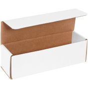 10" x 3" x 3" Corrugated Mailers, ECT-32, White - Pkg Qty 50