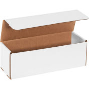 12" x 4" x 4" Corrugated Mailers, ECT-32, White - Pkg Qty 50
