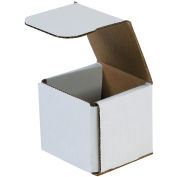 3" x 3" x 3" Corrugated Mailers, ECT-32, White - Pkg Qty 50