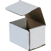 4" x 3" x 3" Corrugated Mailers, ECT-32, White
