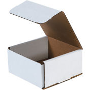 6"x6"x3" Corruagted Mailer, White - Pkg Qty 50
