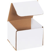 5" x 5" x 4" Corrugated Mailers, ECT-32, White - Pkg Qty 50