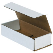 7-1/2" x 3-1/4" x 1-3/4" Corrugated Mailers, ECT-32, White - Pkg Qty 50