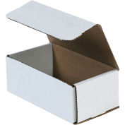 6-1/2" x 3-5/8" x 2-1/2" Corrugated Mailers, ECT-32, White - Pkg Qty 50