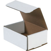 6-1/2" x 4-7/8" x 2-5/8" Corrugated Mailers, ECT-32, White - Pkg Qty 50