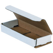 6-1/2" x 2-1/2" x 1" Corrugated Mailers, ECT-32, White - Pkg Qty 50