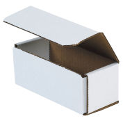 6" x 2-1/2" x 2-3/8" Corrugated Mailers, ECT-32, White - Pkg Qty 50
