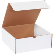 10" x 10" x 4" Corrugated Literature Mailers, ECT-32, White - Pkg Qty 50