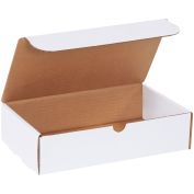 11" x 6-1/2" x 2-3/4" Corrugated Literature Mailers, ECT-32, White