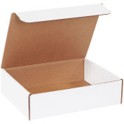 11-1/8" x 8-3/4" x 3" Corrugated Literature Mailers, ECT-32, White