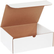 11-1/8" x 8-3/4" x 4" Corrugated Literature Mailers, ECT-32, White - Pkg Qty 50