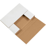 10-1/4" x 8-1/4" x 1-1/4" Easy-Fold Corrugated Mailers, ECT-32, White