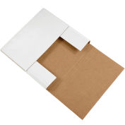 12-1/2" x 12-1/2" x 2" Easy-Fold Corrugated Mailers, ECT-32, White - Pkg Qty 50