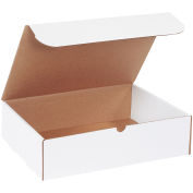 15-1/8" x 11-1/8" x 4" Corrugated Literature Mailers, ECT-32, White - Pkg Qty 50