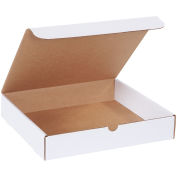 11-3/4" x 10-3/4" x 2-1/4" Corrugated Literature Mailers, ECT-32, White - Pkg Qty 50