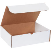 13"x10"x4" Corrugated Literature Mailer, White - Pkg Qty 50