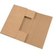 15"x11-1/8"x2" Corrugated Easy-Fold Mailers, Kraft - Pkg Qty 50