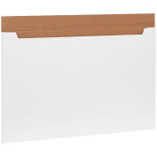 36" x 24" x 1/4" Jumbo Fold-Over Corrugated Mailers, ECT-32, White - Pkg Qty 20